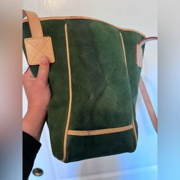 VINTAGE DOONEY & BOURKE Suede Leather Tote Bag - Picture 14 of 16